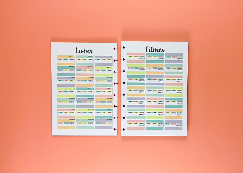 Planner do estudante - REFIL