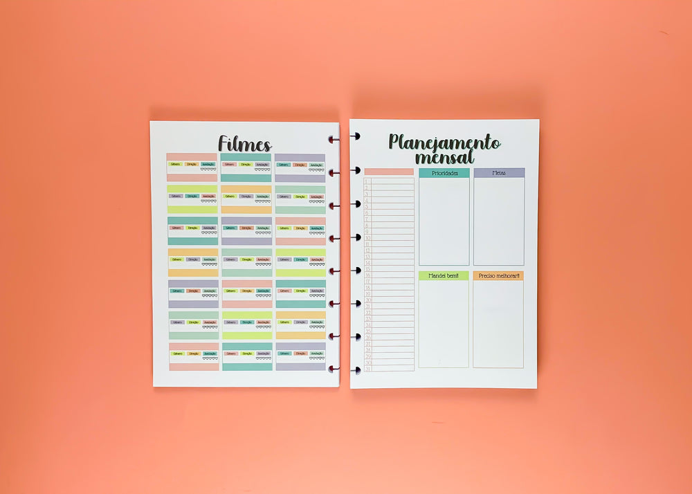 Planner do estudante - REFIL