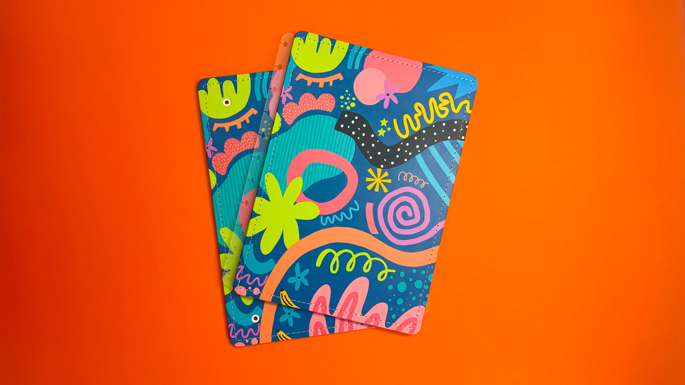 Capa e Contracapa Formas Azul