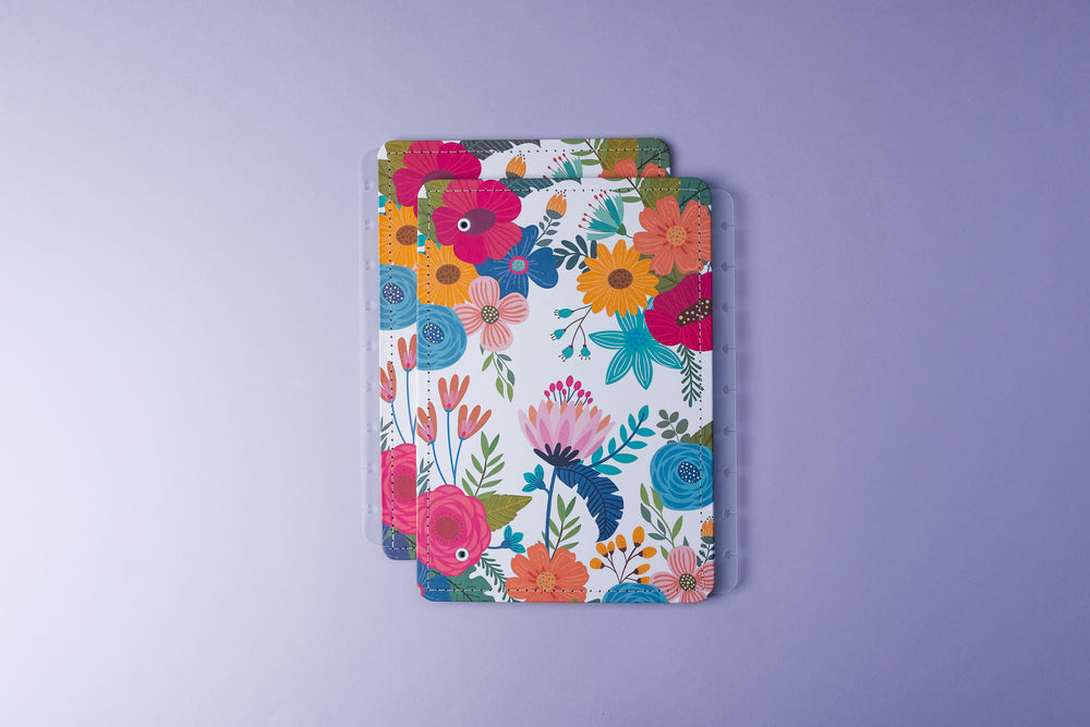 Capa e Contracapa Floral Branco